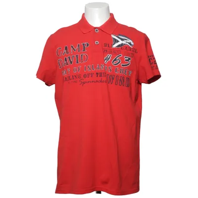 Poloshirt (Rood) van Camp David