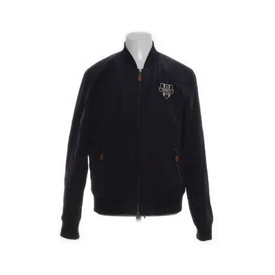 Bomberjack (Blauw) van Morris Polyester, Leer