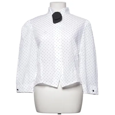Blouse (White, Black) from Yessica Polyester, Viscose