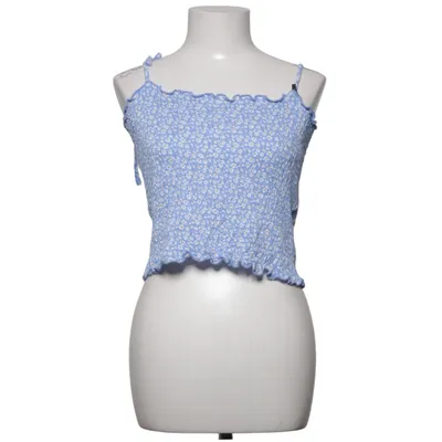 Crop top (Blue, White, Yellow) from Stories Elastane, Viscose