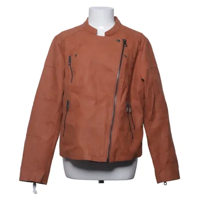 Bikerjakke (Brun) fra ONLY Carmakoma Polyurethan, Viscose