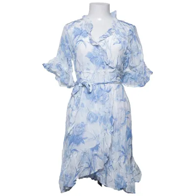 Wrap dress (Blue, White) from Love Lolita Cotton, Viscose