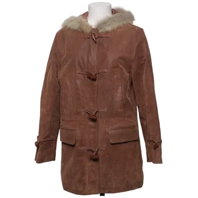 Shearling jacket (Brown) from Leather Sound Polyester