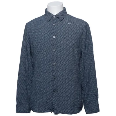 Shirt (Blue, White) from Daniele Alessandrini Viscose