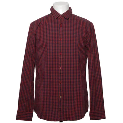 Shirt (Rood, Blauw) van Hilfiger Denim Katoen, Elastaan