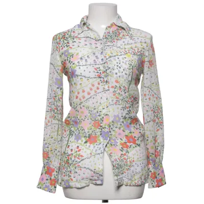 Blus (Vit, Flerfärgad) från Saks Fifth Avenue Bomull, Polyester
