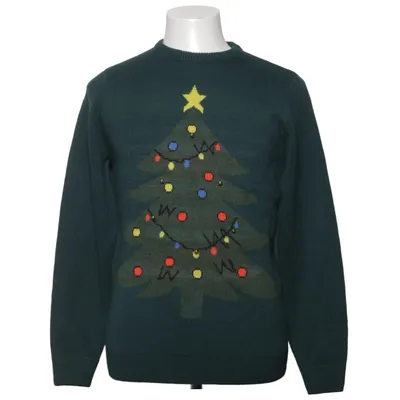 Christmas sweater (Green, Multicolored) from Rainbow Acrylic