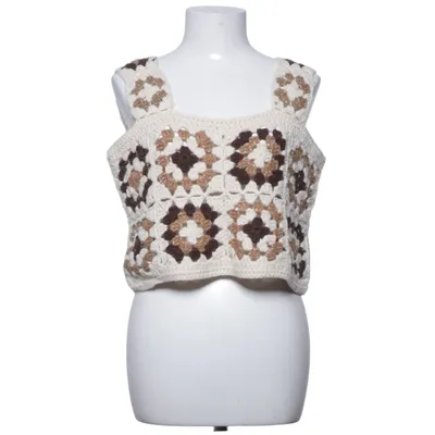 Crop top (Beige, Brun, Flerfärgad) från Daphnea Bomull, Polyester