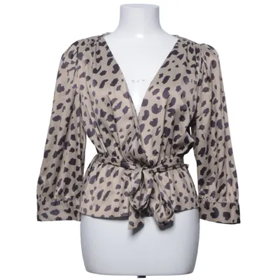 Wrap blouse (Beige, Black) from Ironi