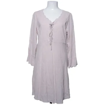 Jurk (Beige) van Feeling Fame Katoen, Viscose