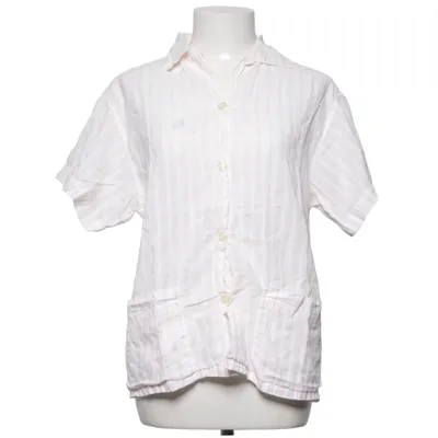 Chemise à manches courtes (Blanc, Rose) de Bonsoir Coton