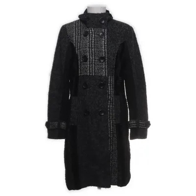 Coat (Gray, Black, White) from Flash Outerwear Polyester, Wool