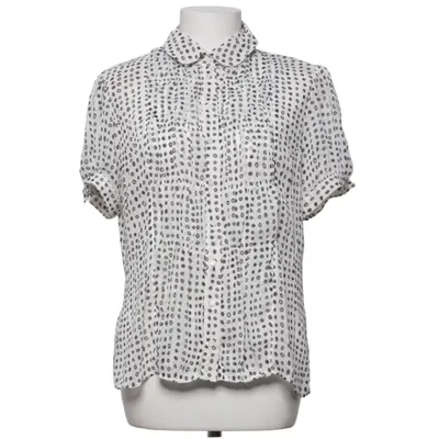 Kortærmet skjorte (Hvid, Sort) fra Salko Polyester, Viscose