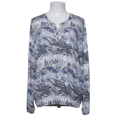 Blouse (Blauw, Wit, Meerkleurig) van Brandtex Elastaan, Viscose