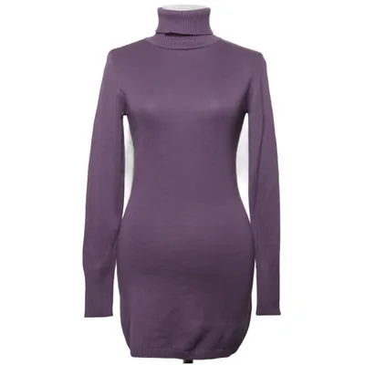 Robe à col roulé (Violet) de Vivien Caron Acrylique, Coton