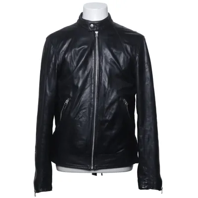 Läderjacka (Svart) från Silverblack Bomull, Skinn, Polyester