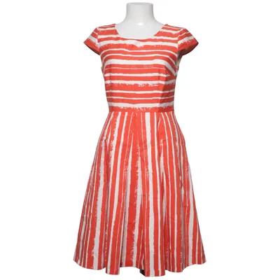 Dress (Red, White) from Hobbs Cotton, Elastane, Polyester