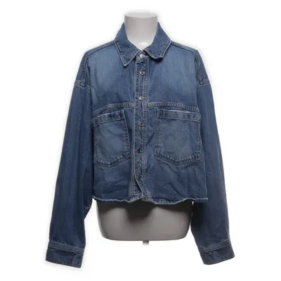 Jeansjacka (XL, oversized, cropped, used look) från H&M Bomull