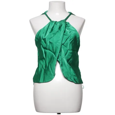 Halterneck top (Grøn) fra Zara Elastan, Viscose
