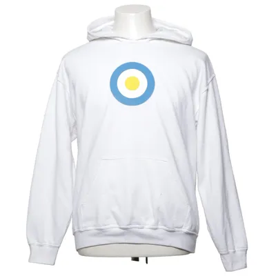 Capuchon sweater (Wit, Blauw, Geel) van Gildan Katoen, Polyester