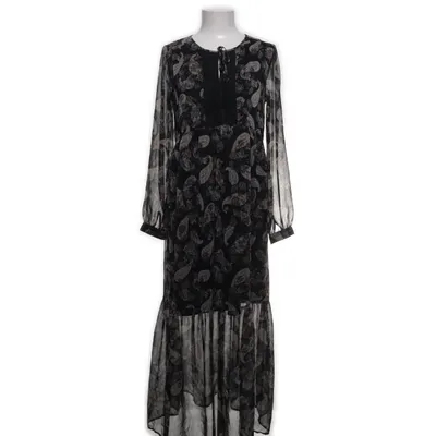 Långklänning (Svart, Flerfärgad) från Camaïeu Metallfiber, Polyester