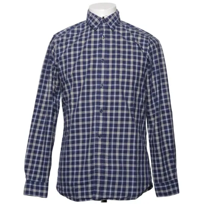 Chemise en flanelle (Bleu, Blanc) de Nicole Farhi Coton