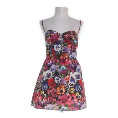 Klänning (Svart, Flerfärgad) från Topshop Acetat, Bomull, Elastan