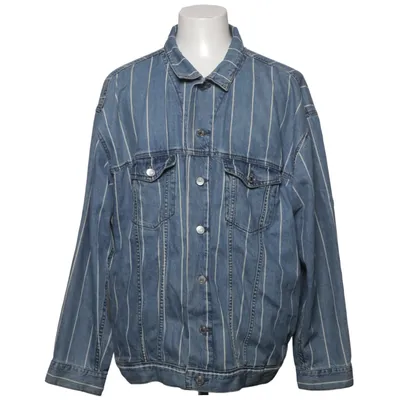 Veste en jean (Bleu, Blanc) de Uniqlo Coton