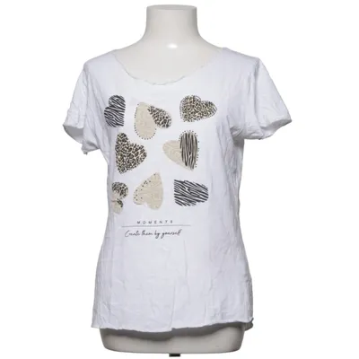 T-shirt (Hvid, Flerfarvet) fra Chicoree Bomuld, Viscose