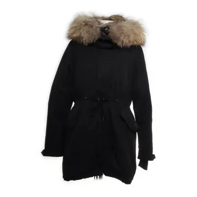 Down coat (Black) from Cedrico Cotton, Down, Leather, Fur