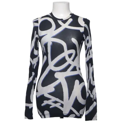 Långärmad t-shirt (Svart, Vit, Blå, Flerfärgad) från H&M Studio Bomull, Elastan