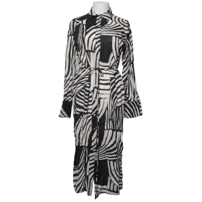 Shirt dress (Black, White) from H&M Linen