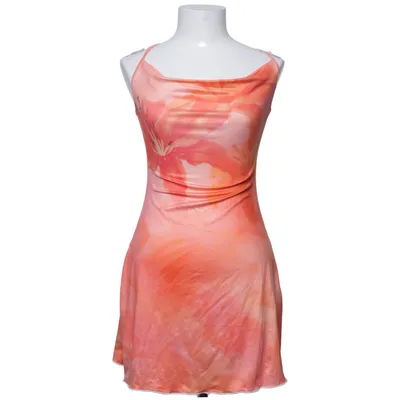 Kjole (Orange, Rød, Pink) fra Shein Elastan, Polyester