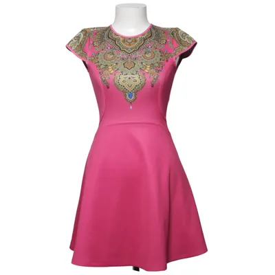 Kleid (Pink, Gold, Mehrfarbig) von Ted Baker Elasthan, Polyester