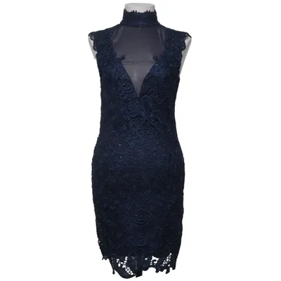 Cocktailjurk (Blauw) van Model Behaviour Elastaan, Polyester