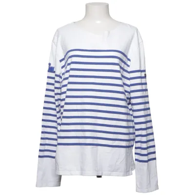 Long sleeve T-shirt (Blue, White) from Saint James Cotton