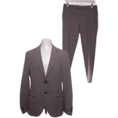 Kostym (Grå) från McNeal Elastan, Polyester, Viskos