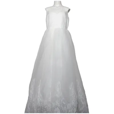Robe de fille de fleur (Blanc) de Little P