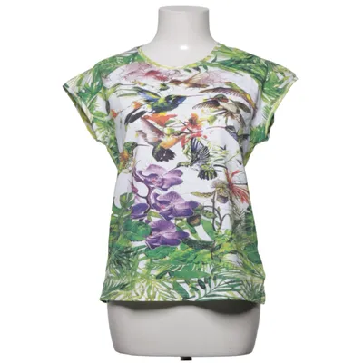 Tanktop (Wit, Groen, Meerkleurig) van Micha Katoen, Elastaan