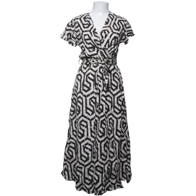 Wikkeljurk (Zwart, Beige) van Miss Sara Viscose