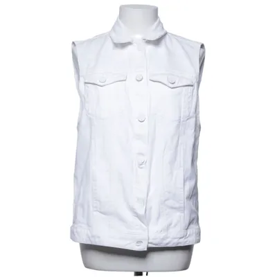Denim vest (White) from Never Denim Cotton