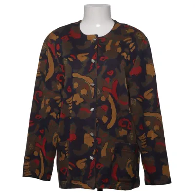 Cardigan (Blue, Multicolored) from Chiki Acrylic, Polyester, Viscose, Wool
