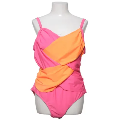 Maillot de bain une pièce (Rose, Orange) Élasthane, Polyester