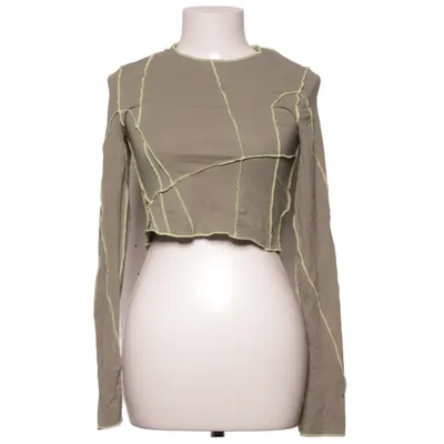 Crop top (Sierra Crop Long Sleeve) fra Weekday Bomuld, Modal, Elastan