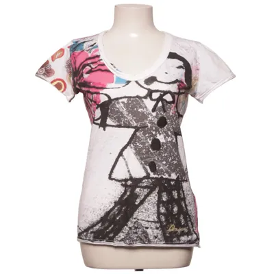 T-shirt (White, Multicolored) from Desigual Cotton