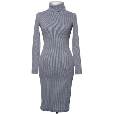 Turtleneck dress (Blue, Gray) from Vovk Cotton, Elastane, Polyester