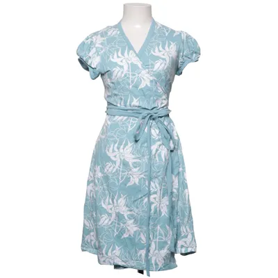Robe portefeuille (Bleu, Blanc) de Nanso Coton, Élasthane, Modal