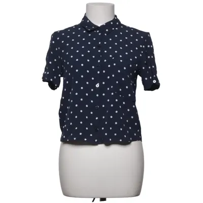 Korte mouwen shirt (Blauw, Wit) van Bershka_BSKGIRL Viscose