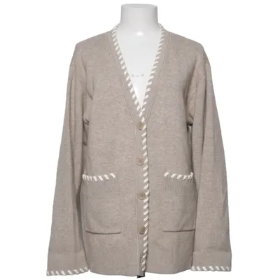 Cardigan (Beige) from Sandro Cashmere, Polyamide, Polyester, Viscose, Wool