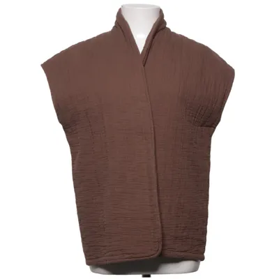 Gilet (Bruin) van Johanna Paris Katoen, Polyester